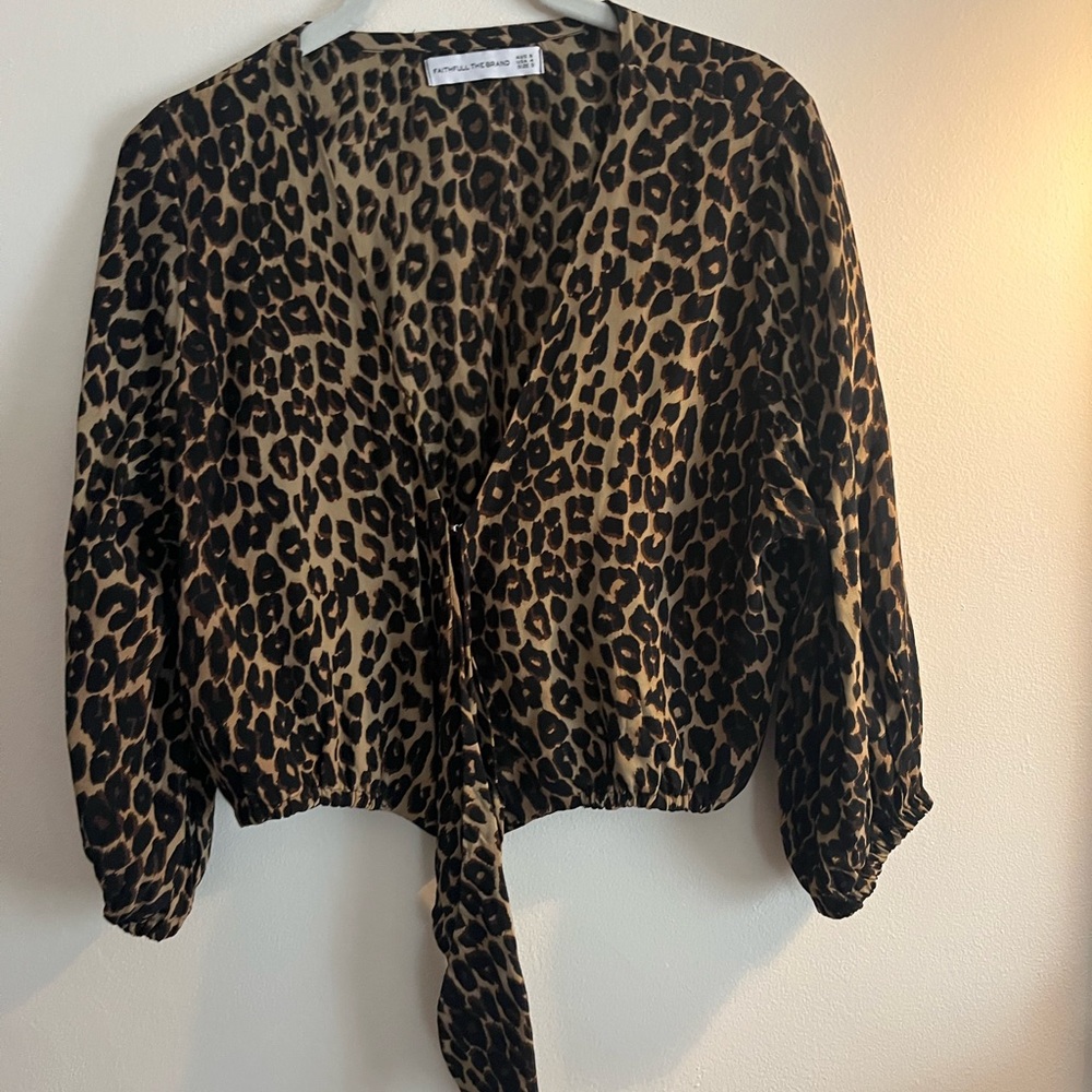 Leopard Print Top, Great Condition - image 1